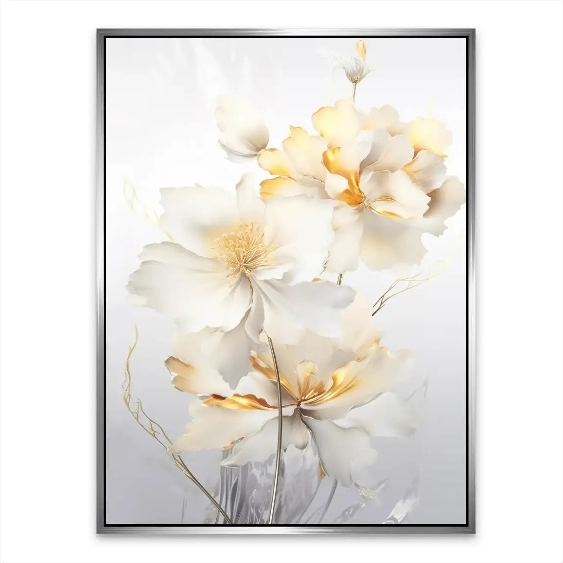 White Flower Alu Dibond Bild INGALERIE