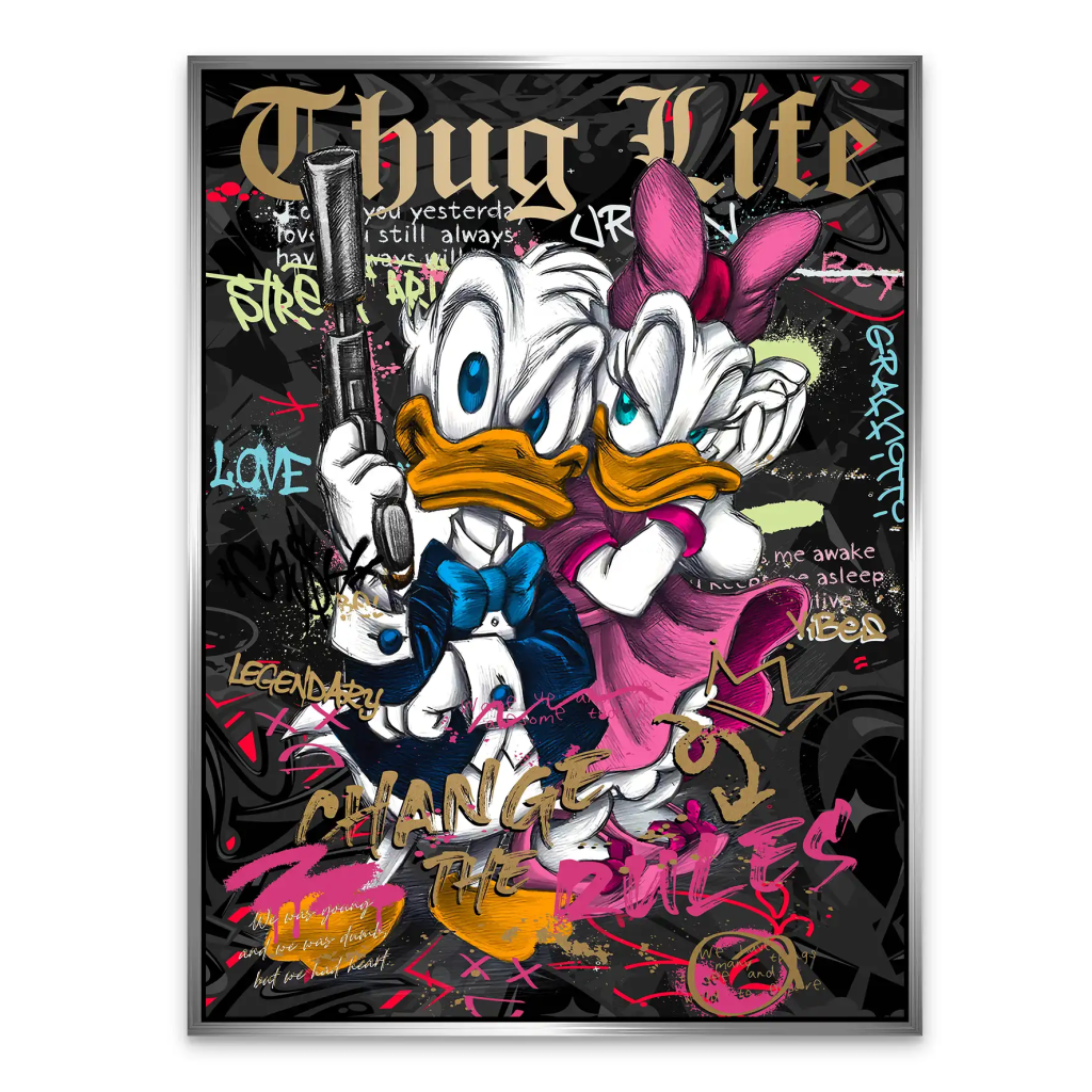 Donald Thug Life AluDibond Bild INGALERIE