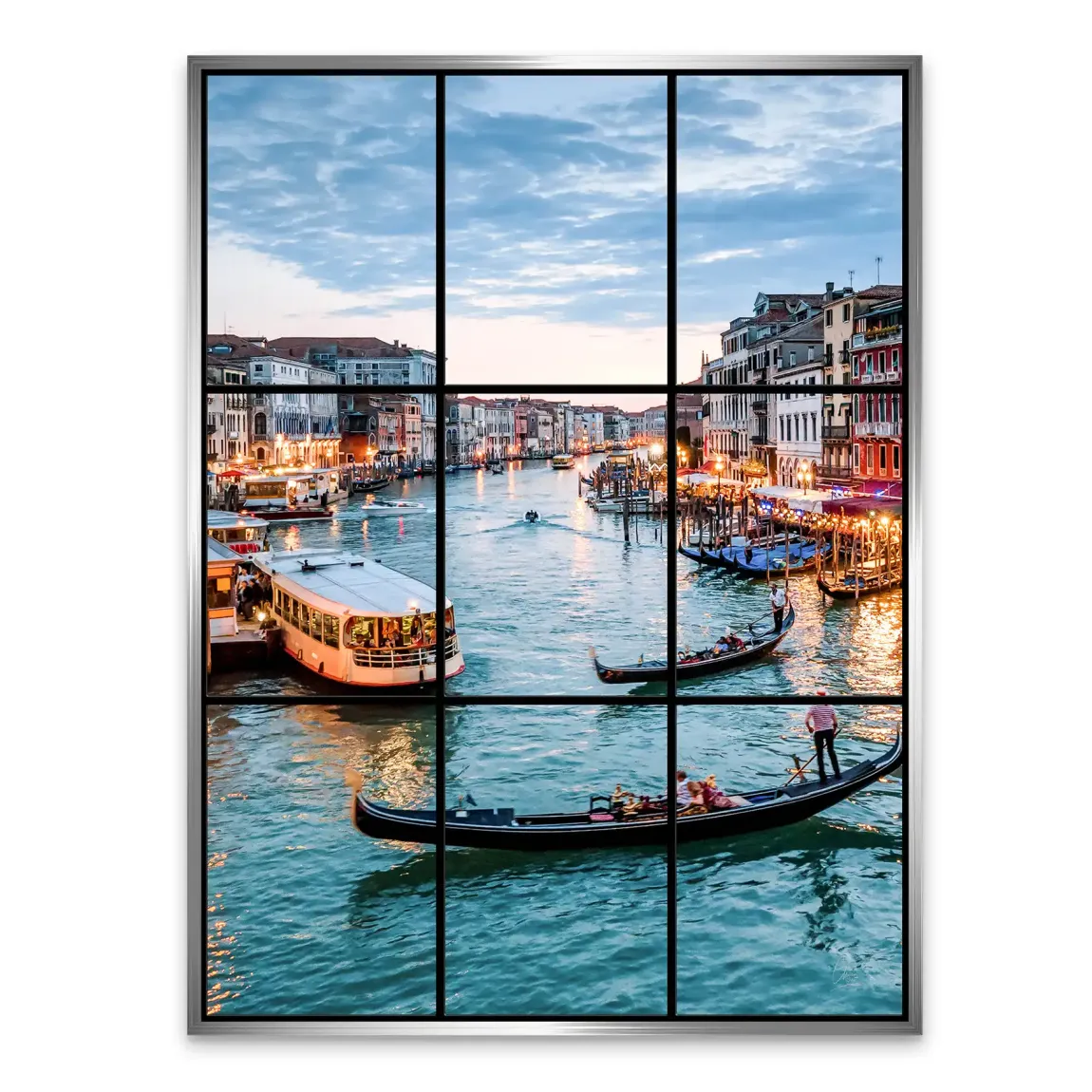 Lichter von Venedig Alu Dibond Bild