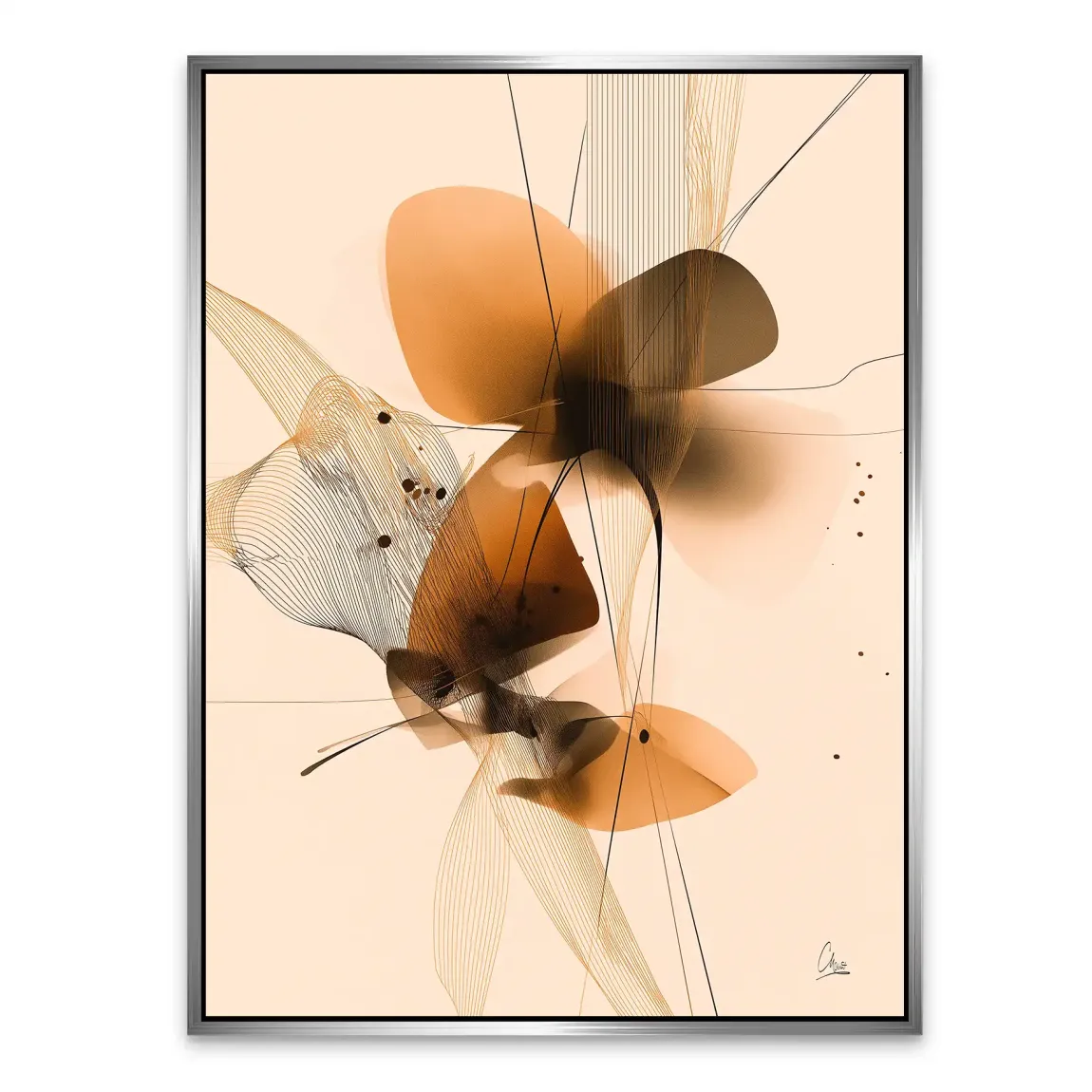 Amber Flow Harmony Alu Dibond Bild