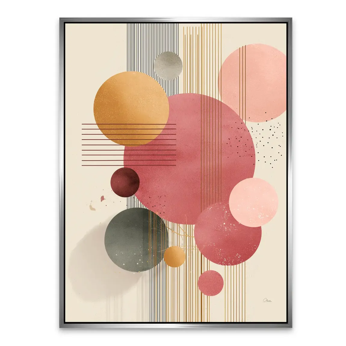 Circles of Serenity Alu Dibond Bild INGALERIE