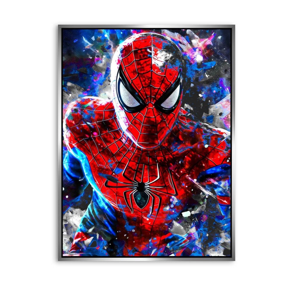 Spiderman Abstrakt Style Aludibond Bild INGALERIE