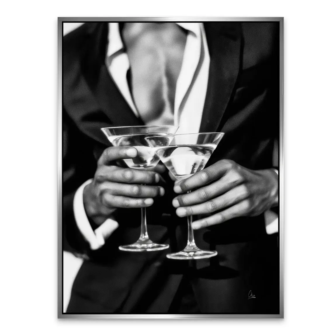 Gentleman Noire Alu Dibond Bild