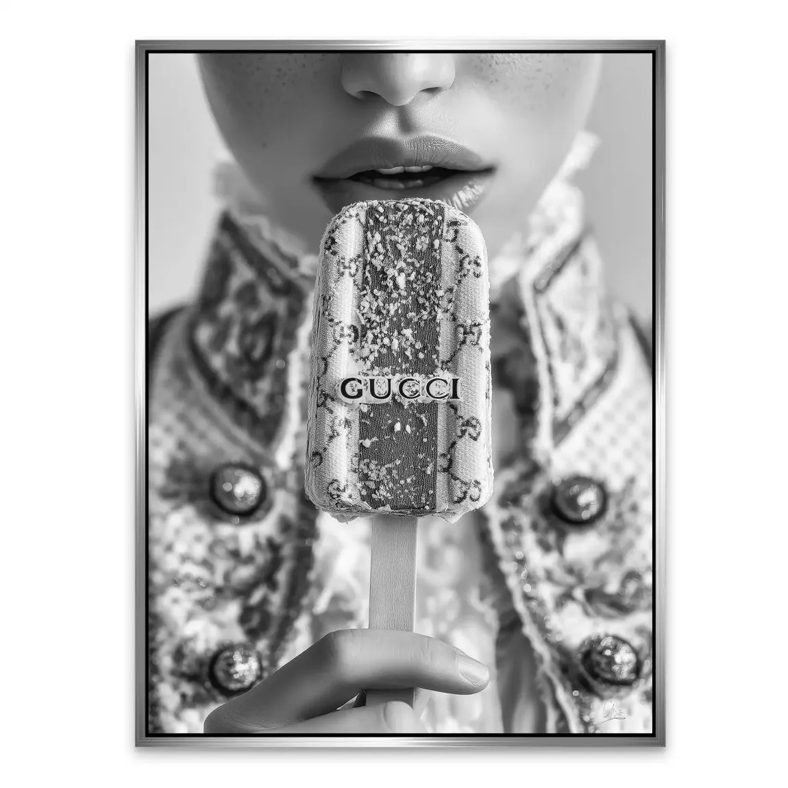 Gucci Ice Couture Noir Alu Dibond Bild