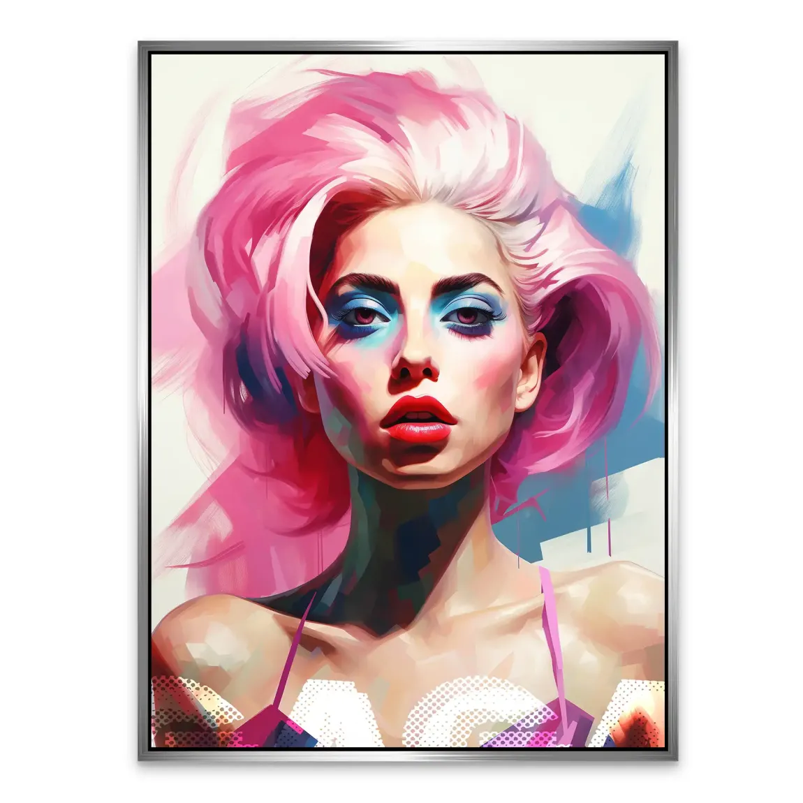 Lady G. in Color Alu Dibond Bild INGALERIE