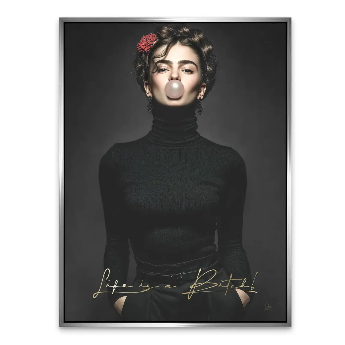 Frida Kahlo Rebell Alu Dibond Bild