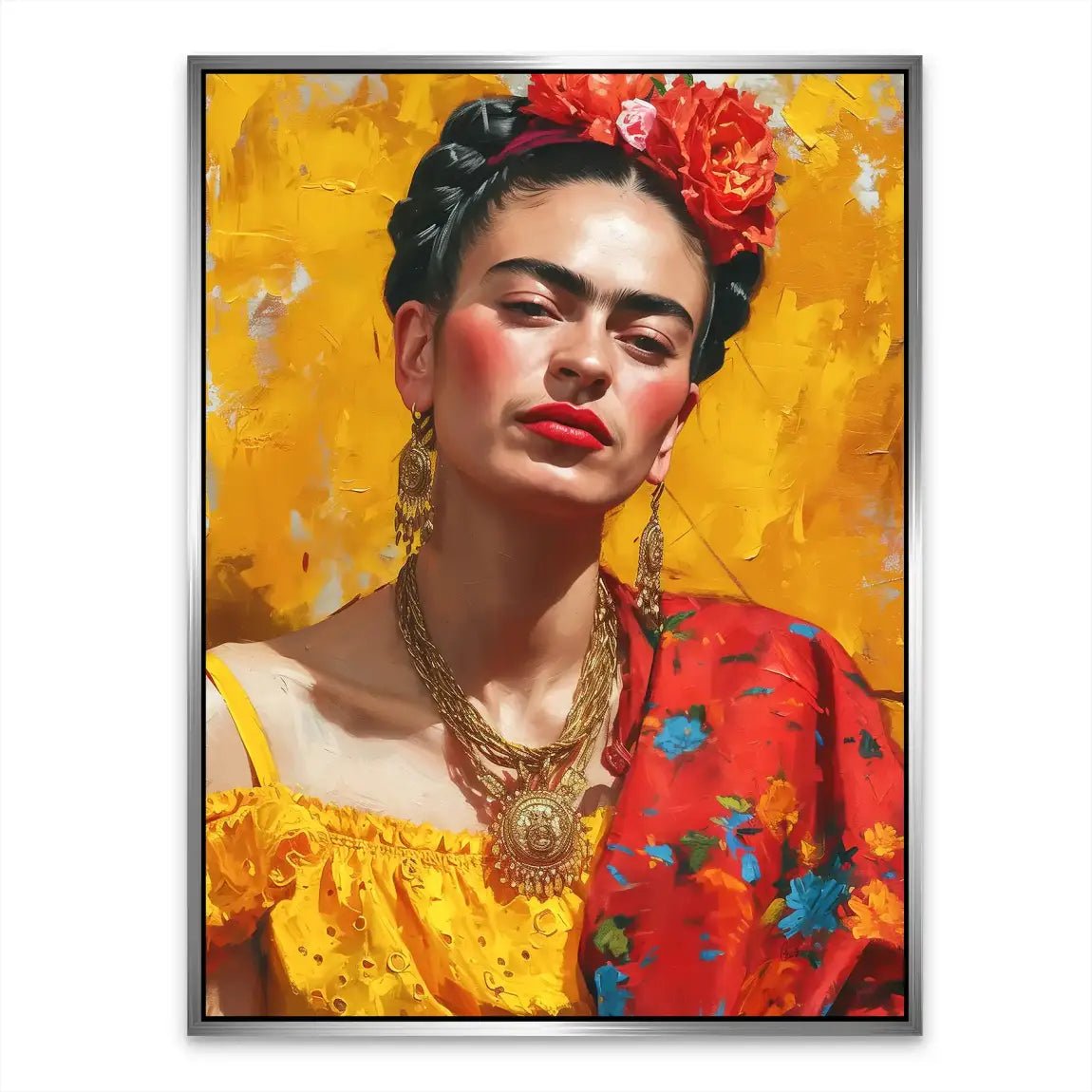 Frida Kahlo Art Alu Dibond Bild INGALERIE