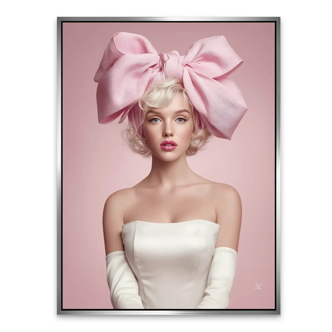 Marilyn Monroe Rosé Alu Dibond Bild