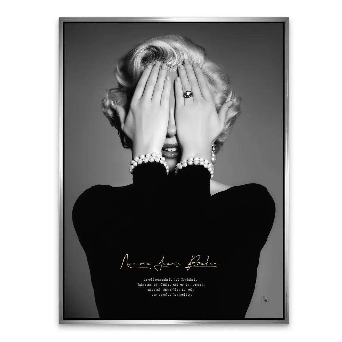 Marilyn Monroe Norma Jeane Alu Dibond Bild