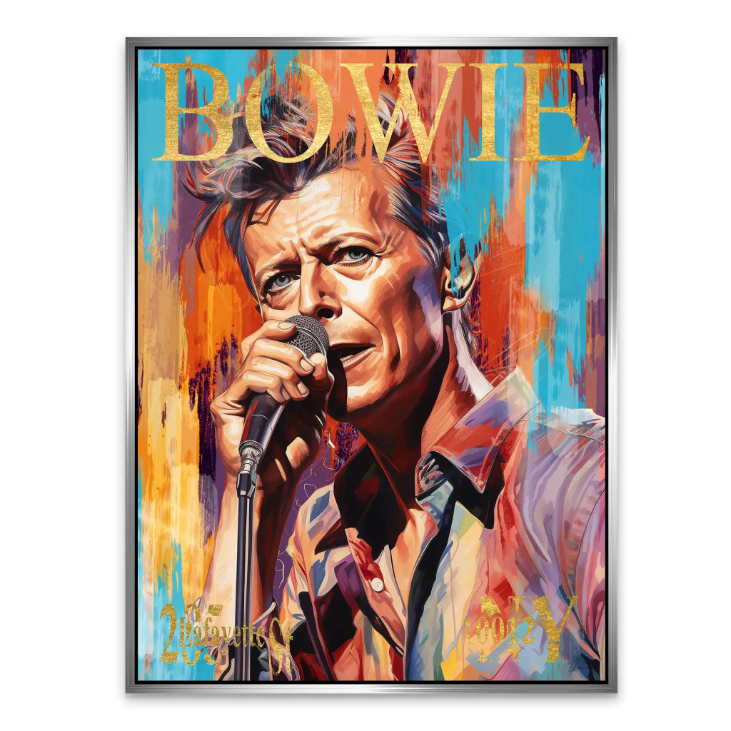 Bowie Abstrakt Style AluDibond Bild INGALERIE