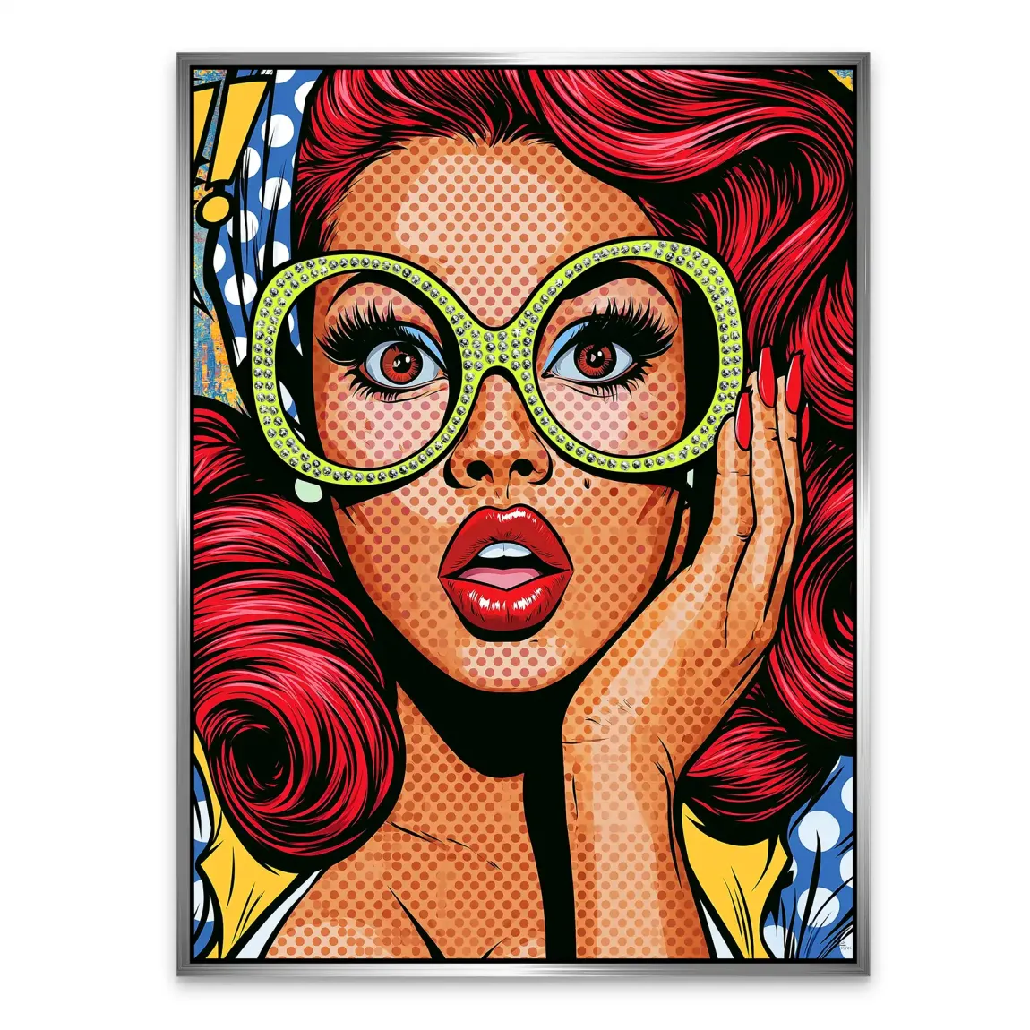 Pop Art Diva Alu Dibond Wandbild
