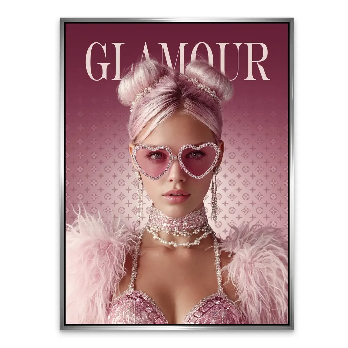 Glamour Lady Alu Dibond Bild