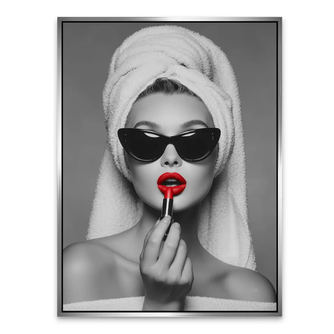 Lipstick Alu Dibond Bild