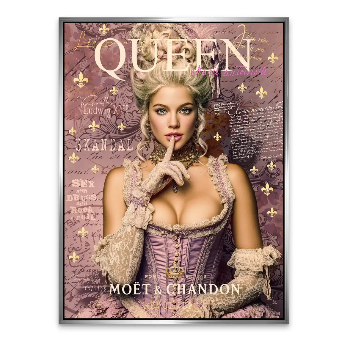 Marie Antoinette Rebell Art Alu Dibond Bild