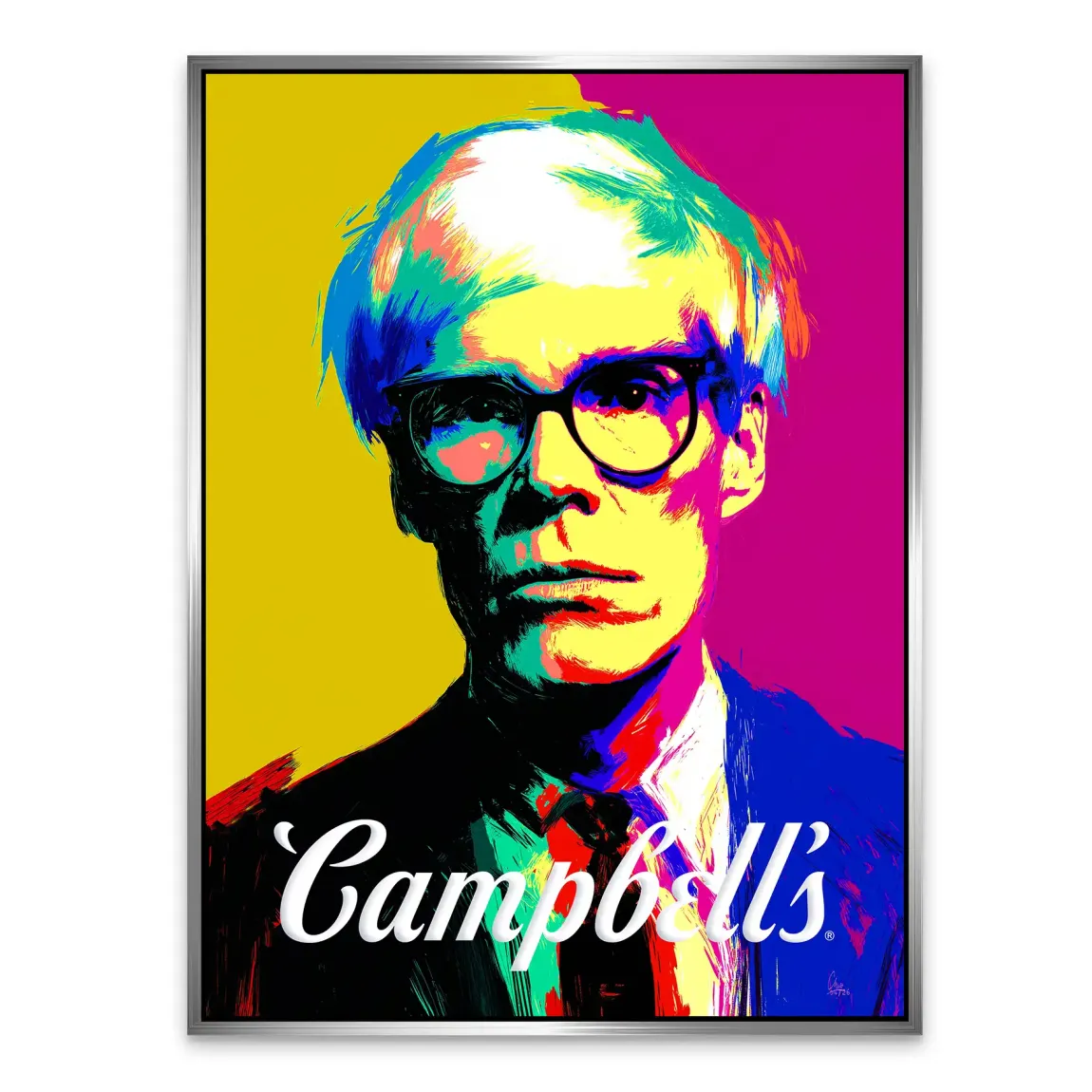 Campbell Popart Alu Dibond Wandbild