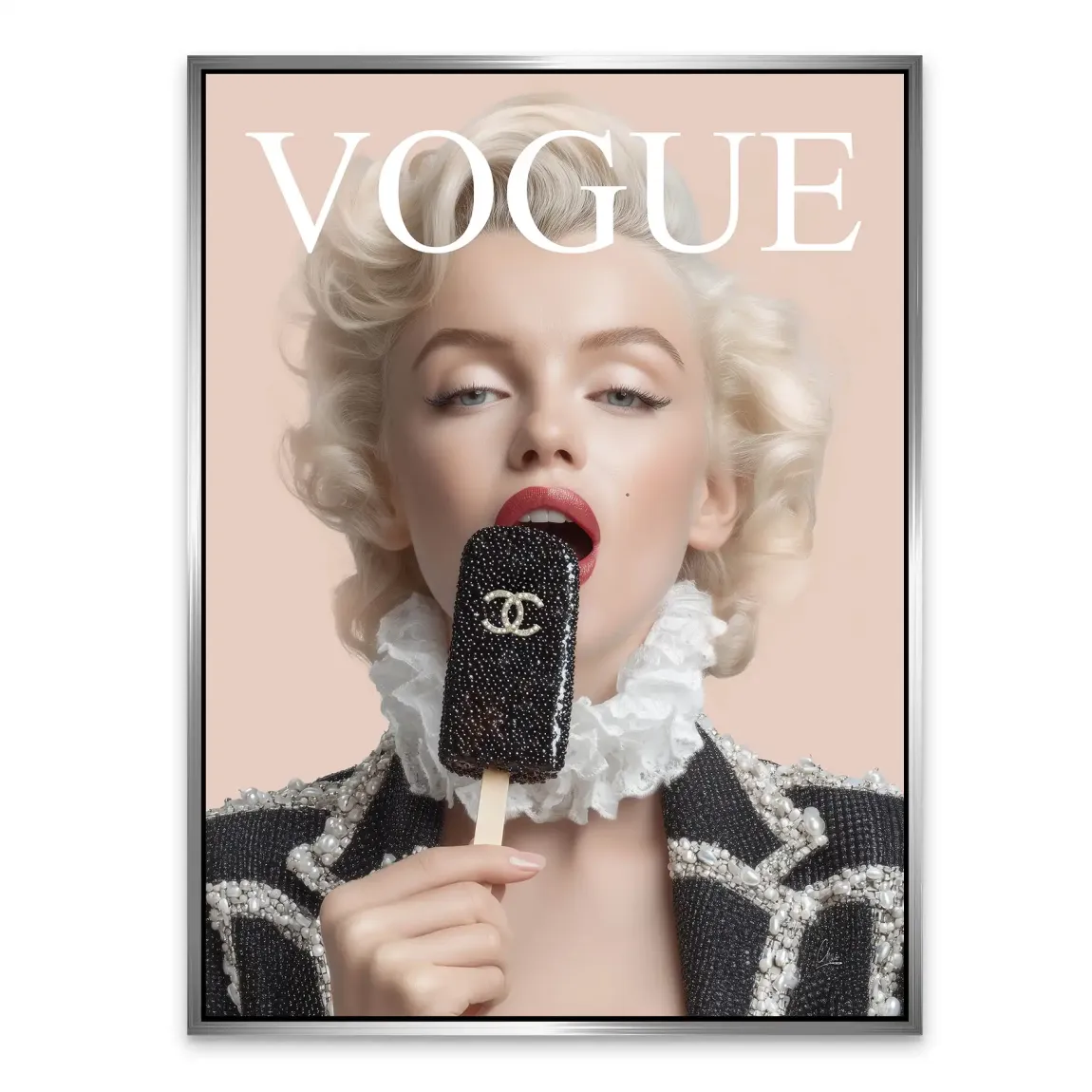 Marilyn Coco Eis Alu Dibond Bild