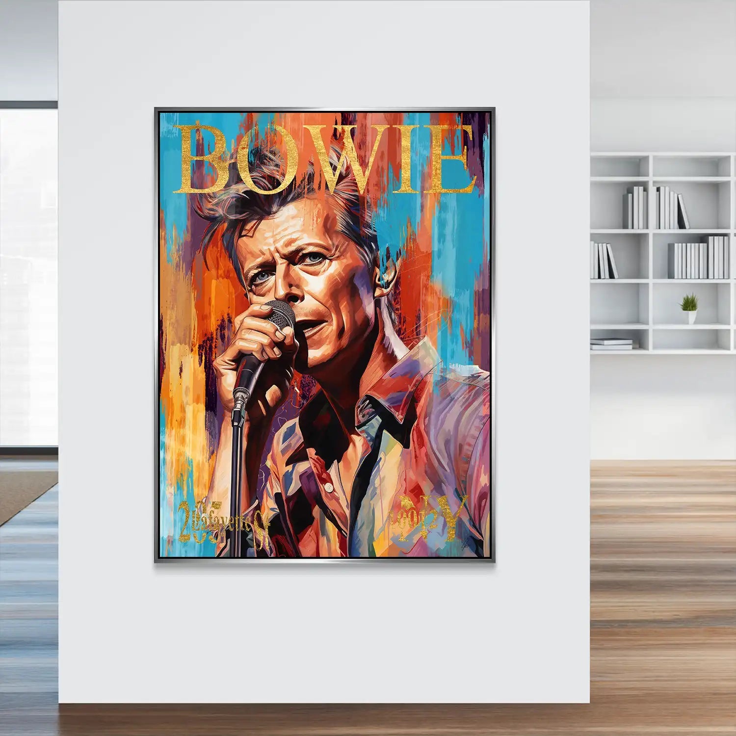 Bowie Abstrakt Style AluDibond Bild INGALERIE