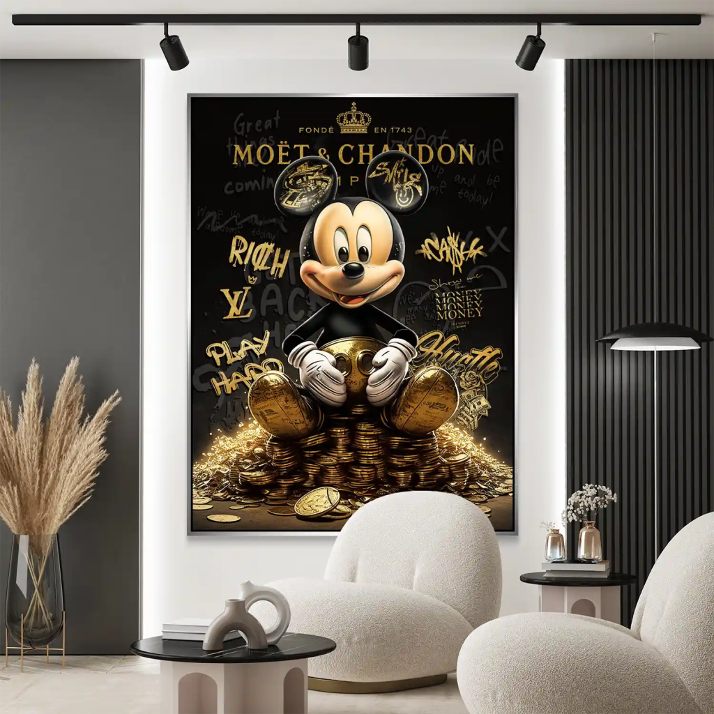 Micky Gold Motivation Pop Art AluDibond Bild INGALERIE