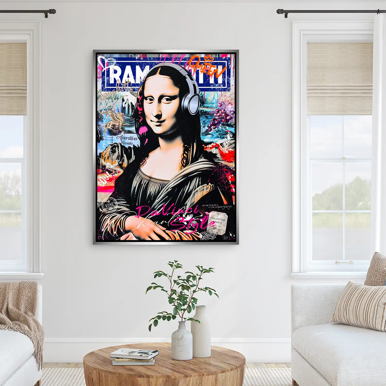 Mona Lisa Pop Art AluDibond Bild INGALERIE