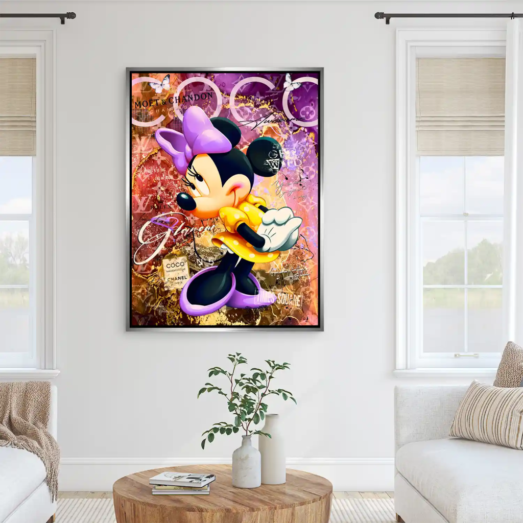 Minnie Maus Coco Pop Art AluDibond Bild INGALERIE