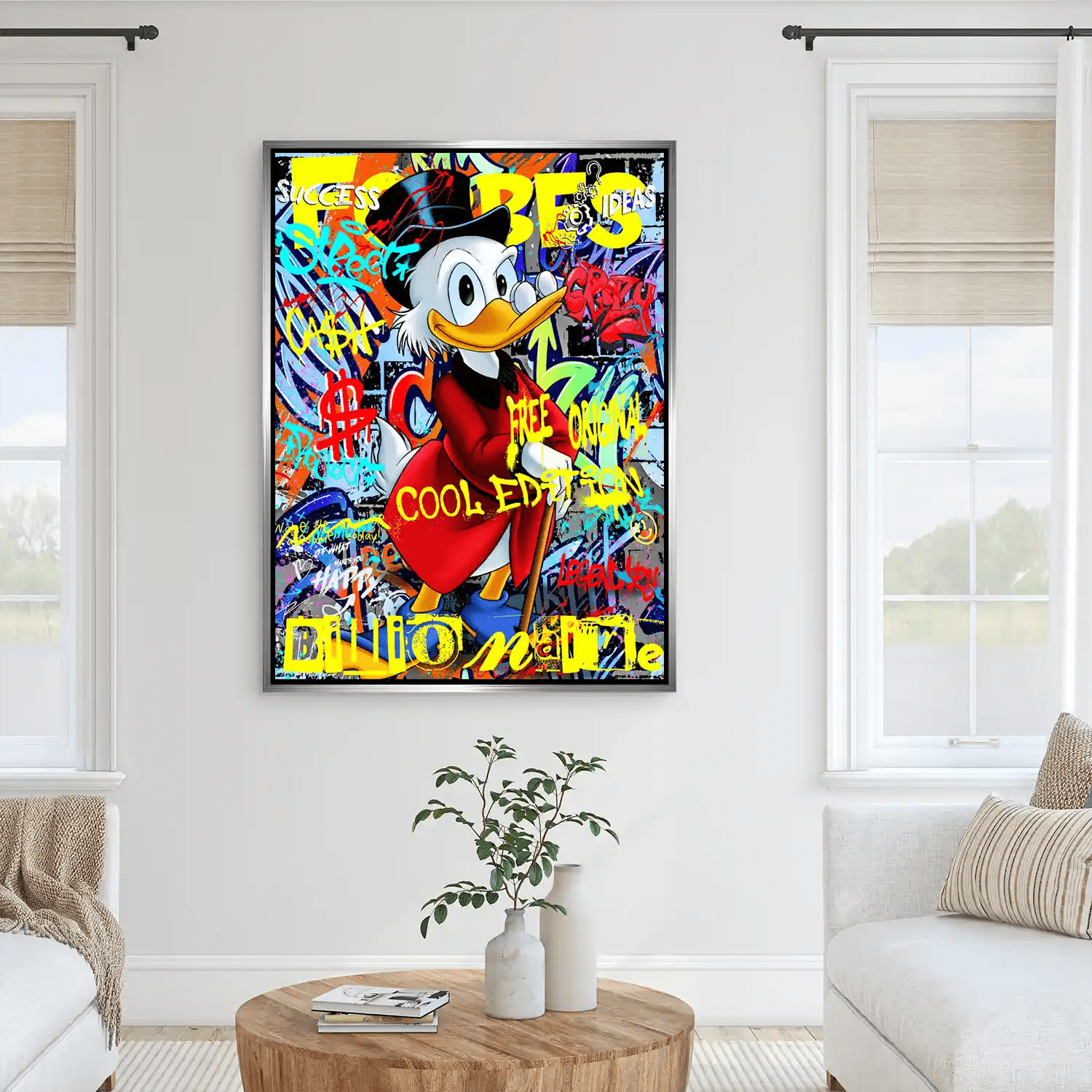 Dagobert Cool Edition Pop Art AluDibond Bild INGALERIE