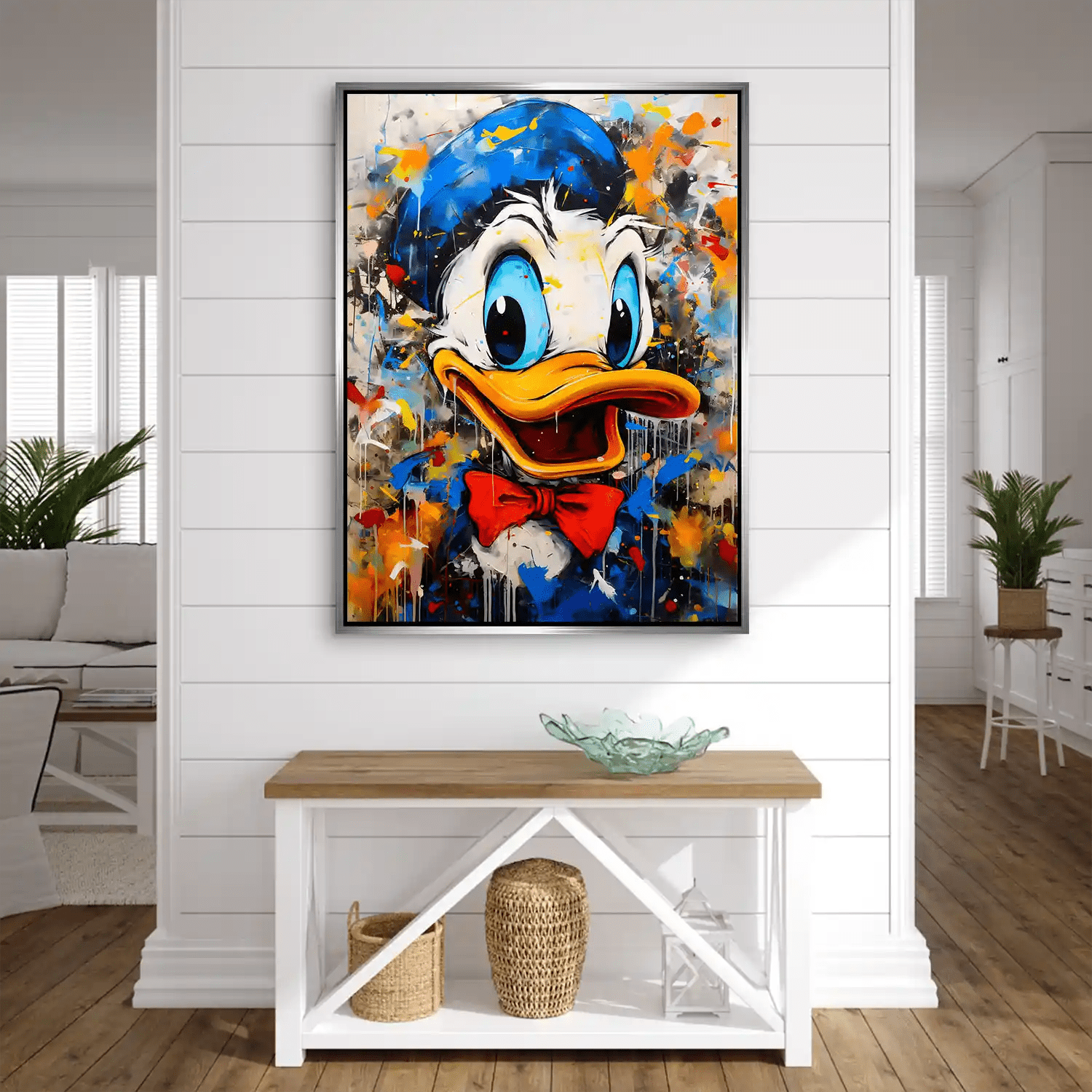Donald Abstrakt Style AluDibond Bild INGALERIE