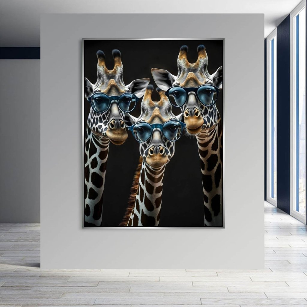 Die Drei Giraffen AluDibond Bild INGALERIE