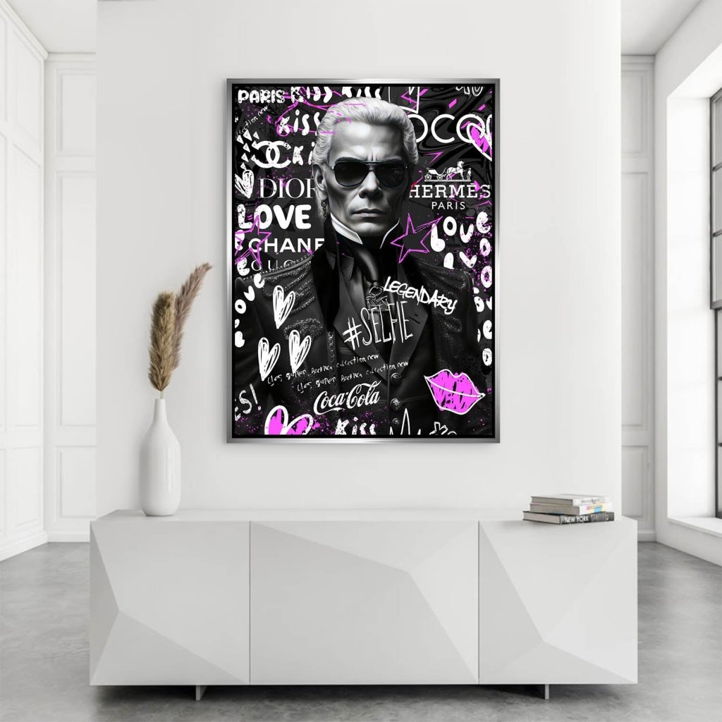 Karl Pop Art Style AluDibond Bild INGALERIE