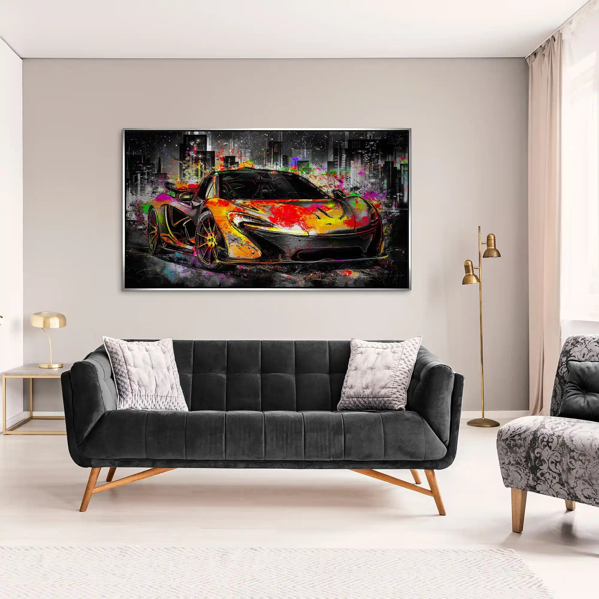 McLaren Pop Art Style Alu Gebürstet INGALERIE