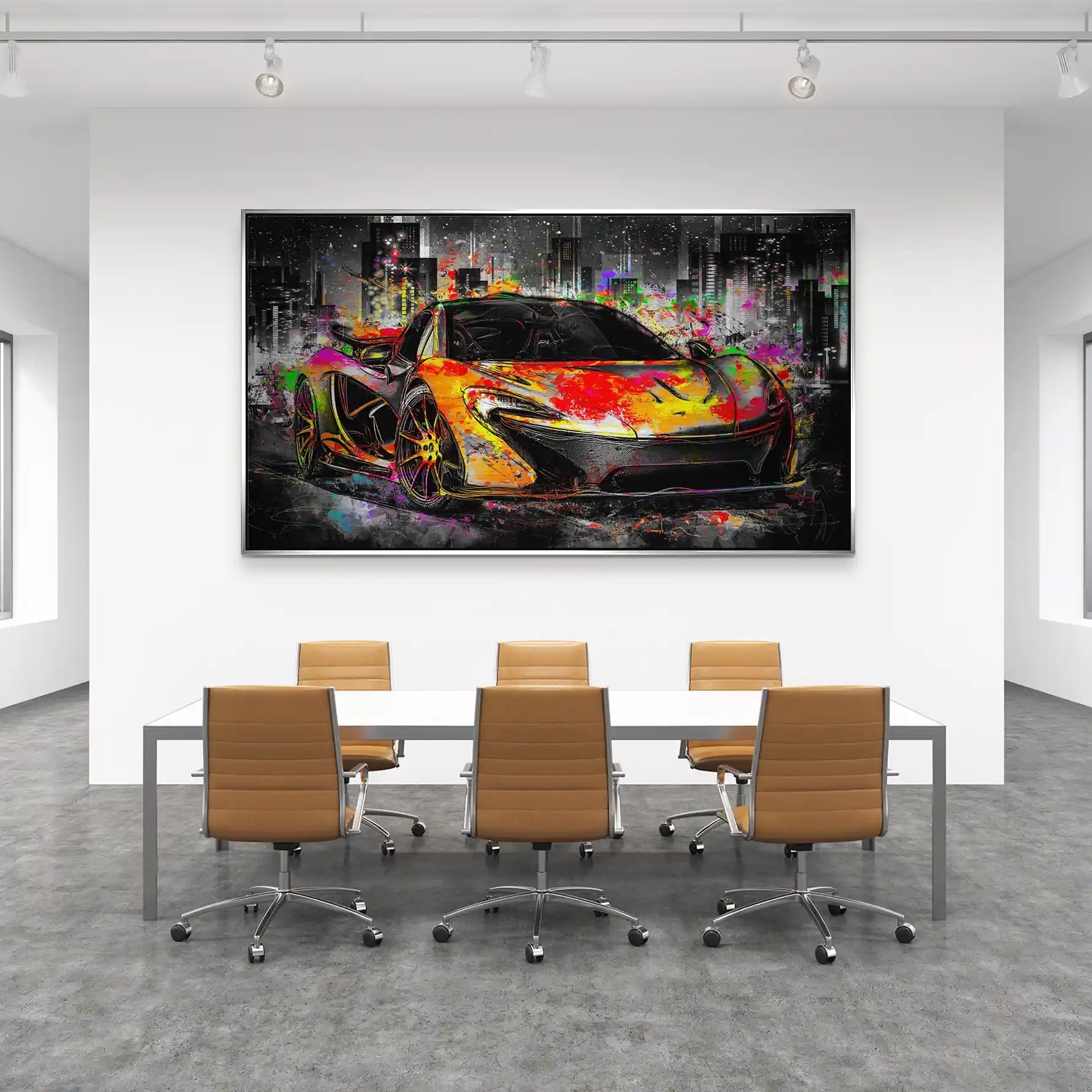 McLaren Pop Art Style Alu Gebürstet INGALERIE