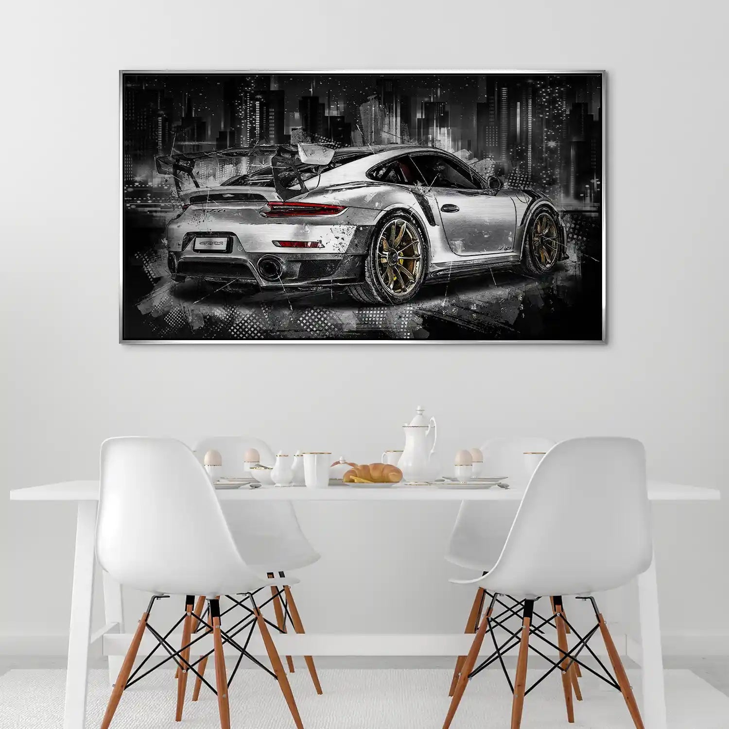 Porsche GT2 RS Abstrakt Alu Gebürstet INGALERIE