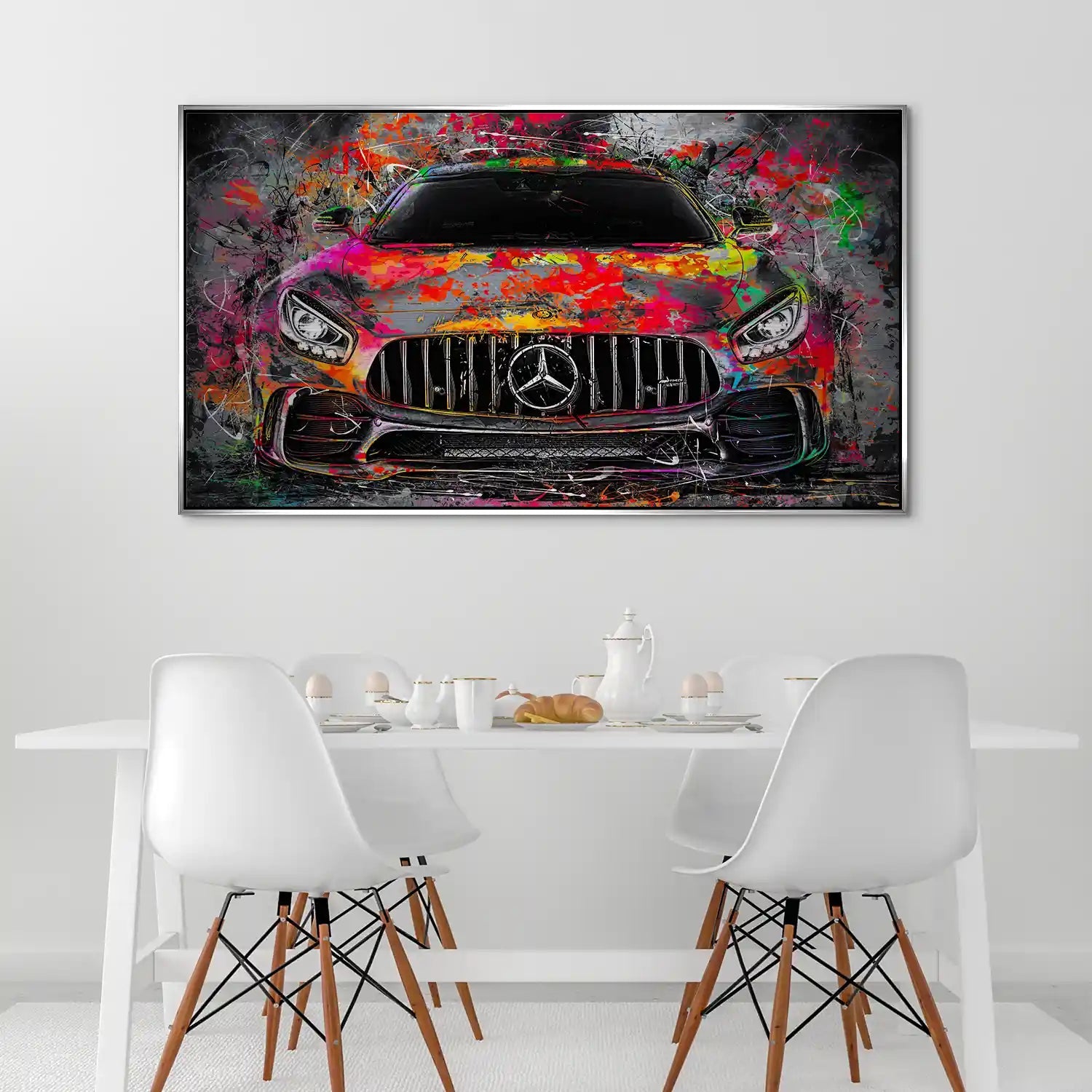 Mercedes AMG GT Pop Art Style Alu Gebürstet INGALERIE