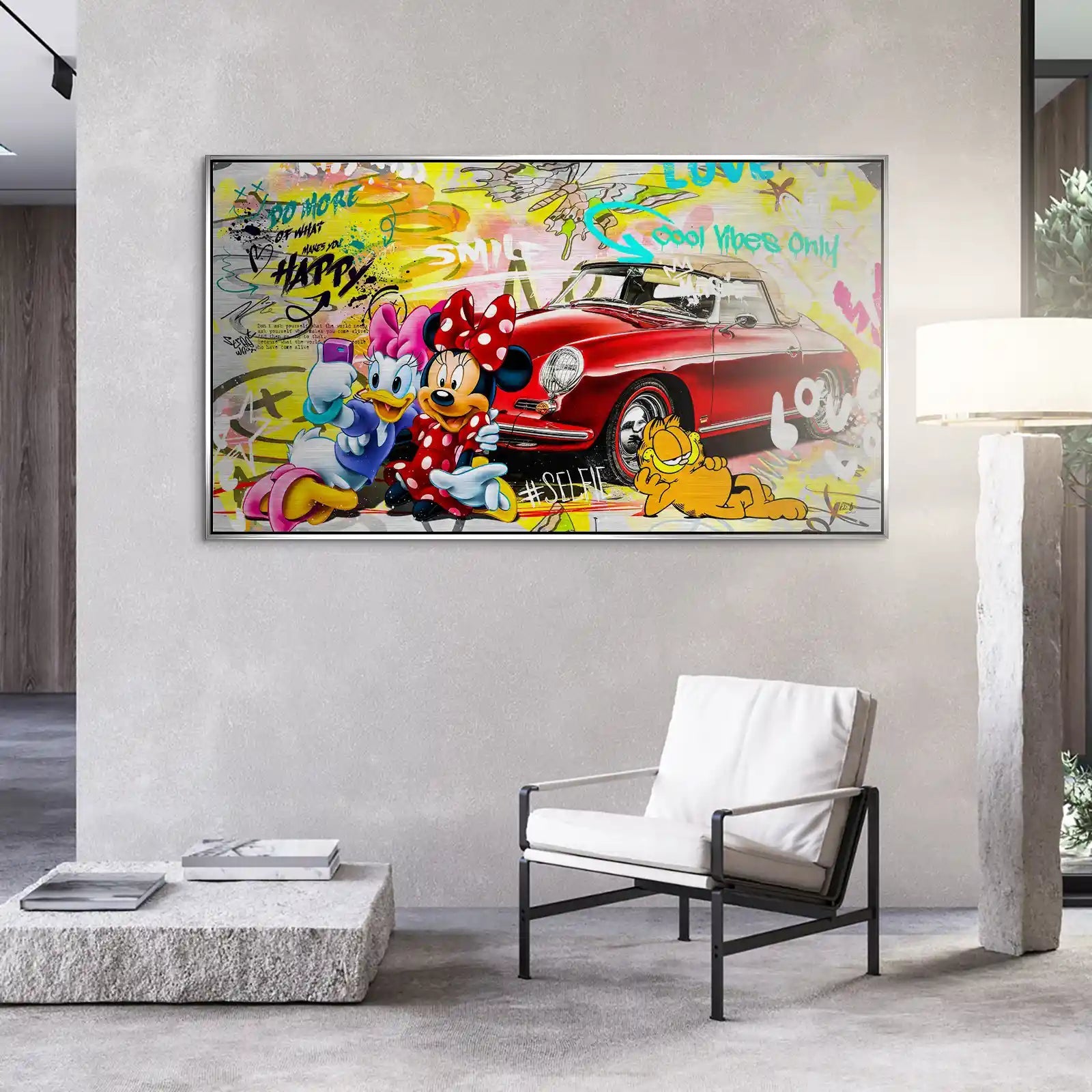 Minnie Speedster 356 Pop Art Style Alu Gebürstet INGALERIE