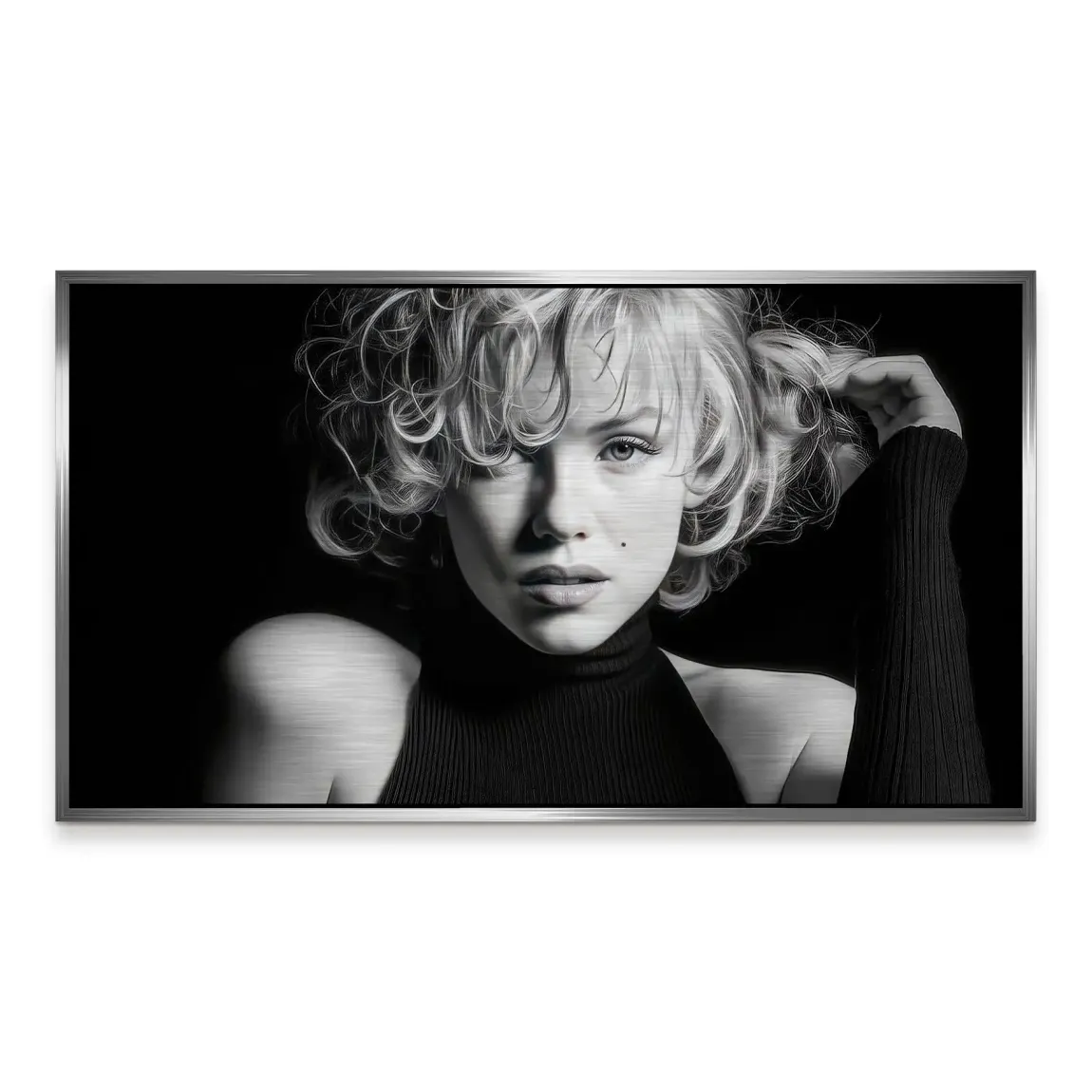 Marilyn Monroe Velvet Icon Alu Gebürstet