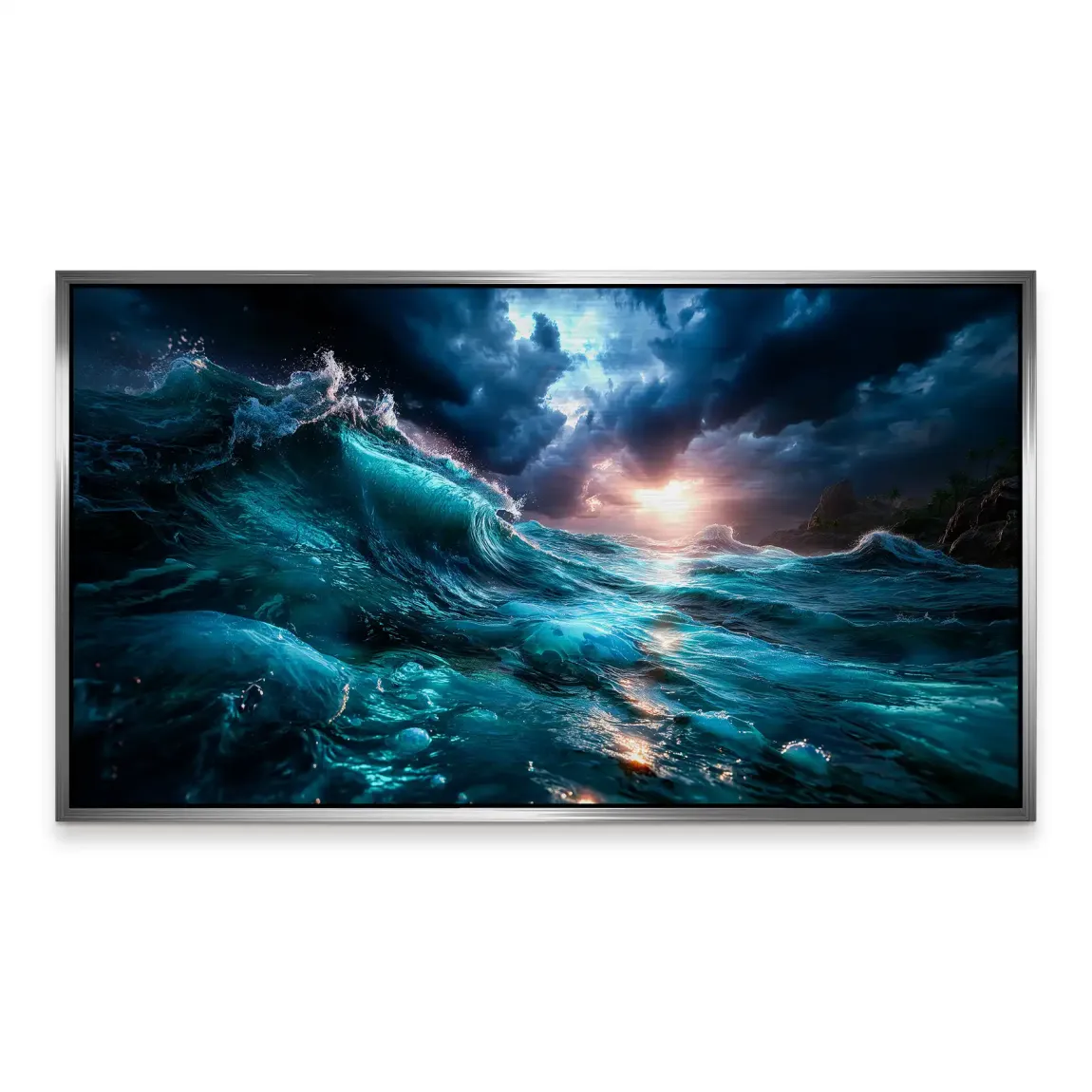 Wildes Meer Alu Gebürstet