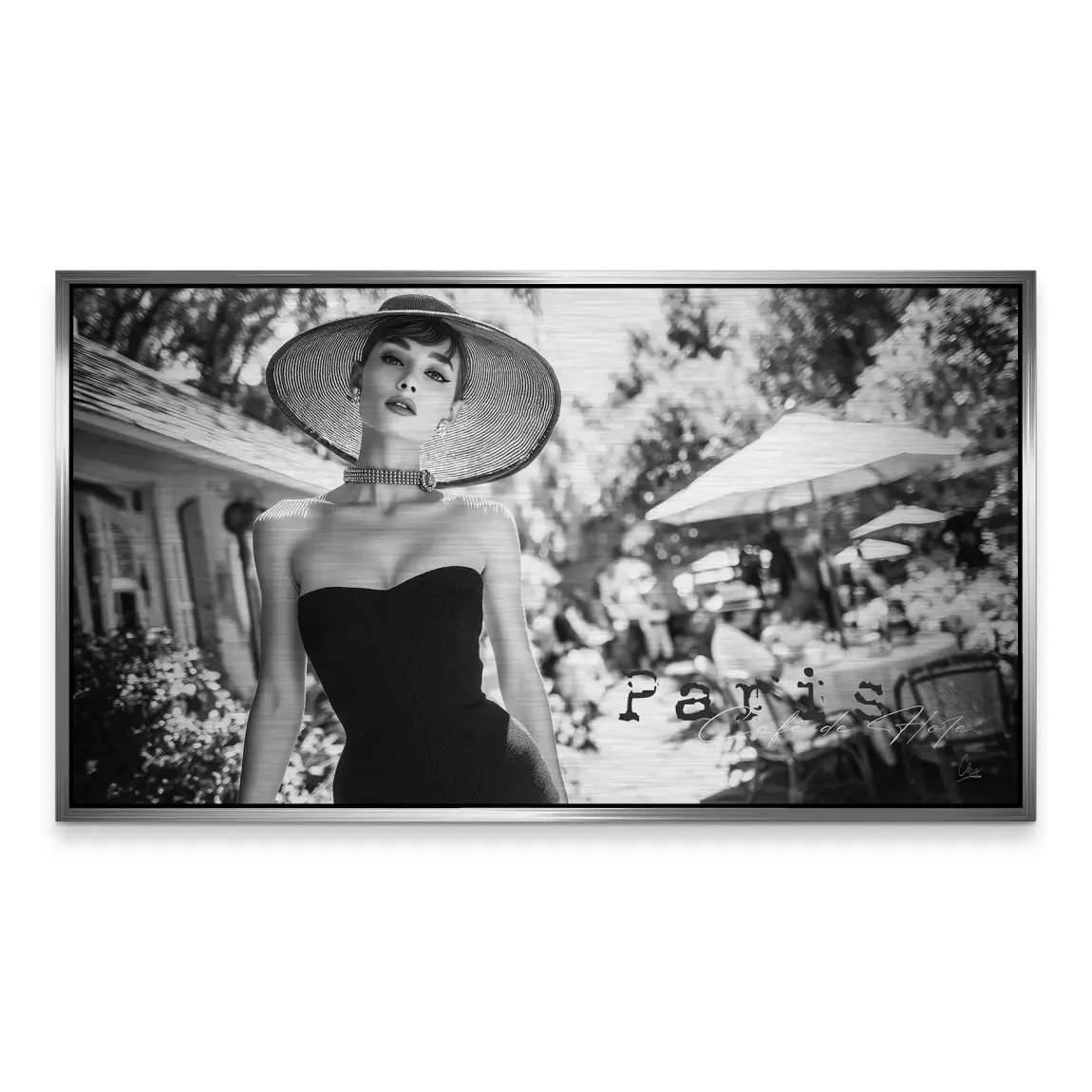 Audrey Hepburn Summer Style Alu Gebürstet