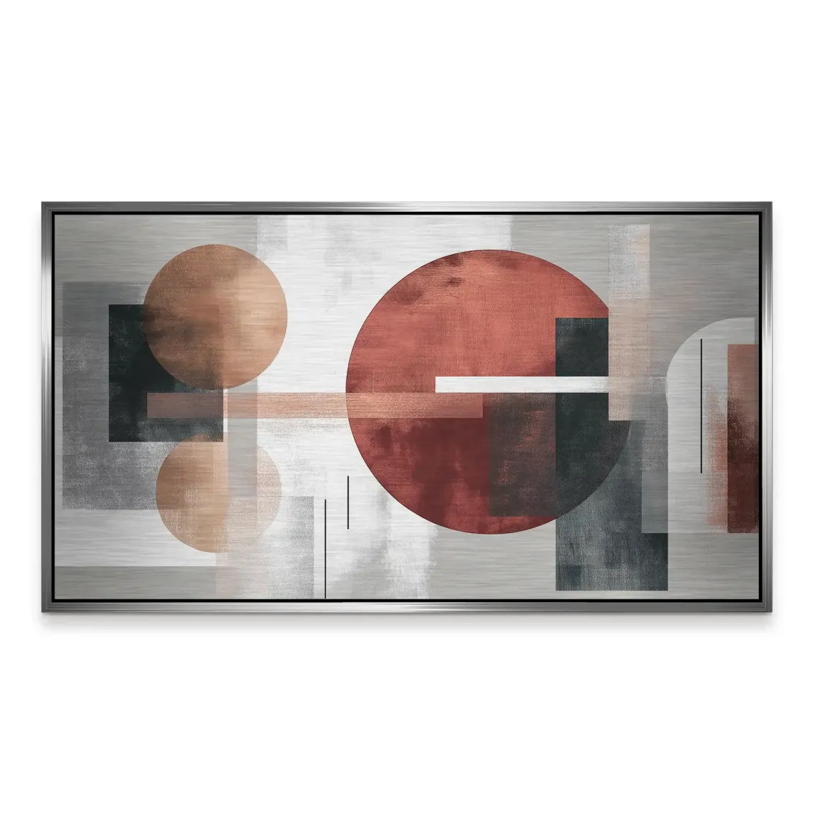 Abstrakte Geometrie Alu Gebürstet