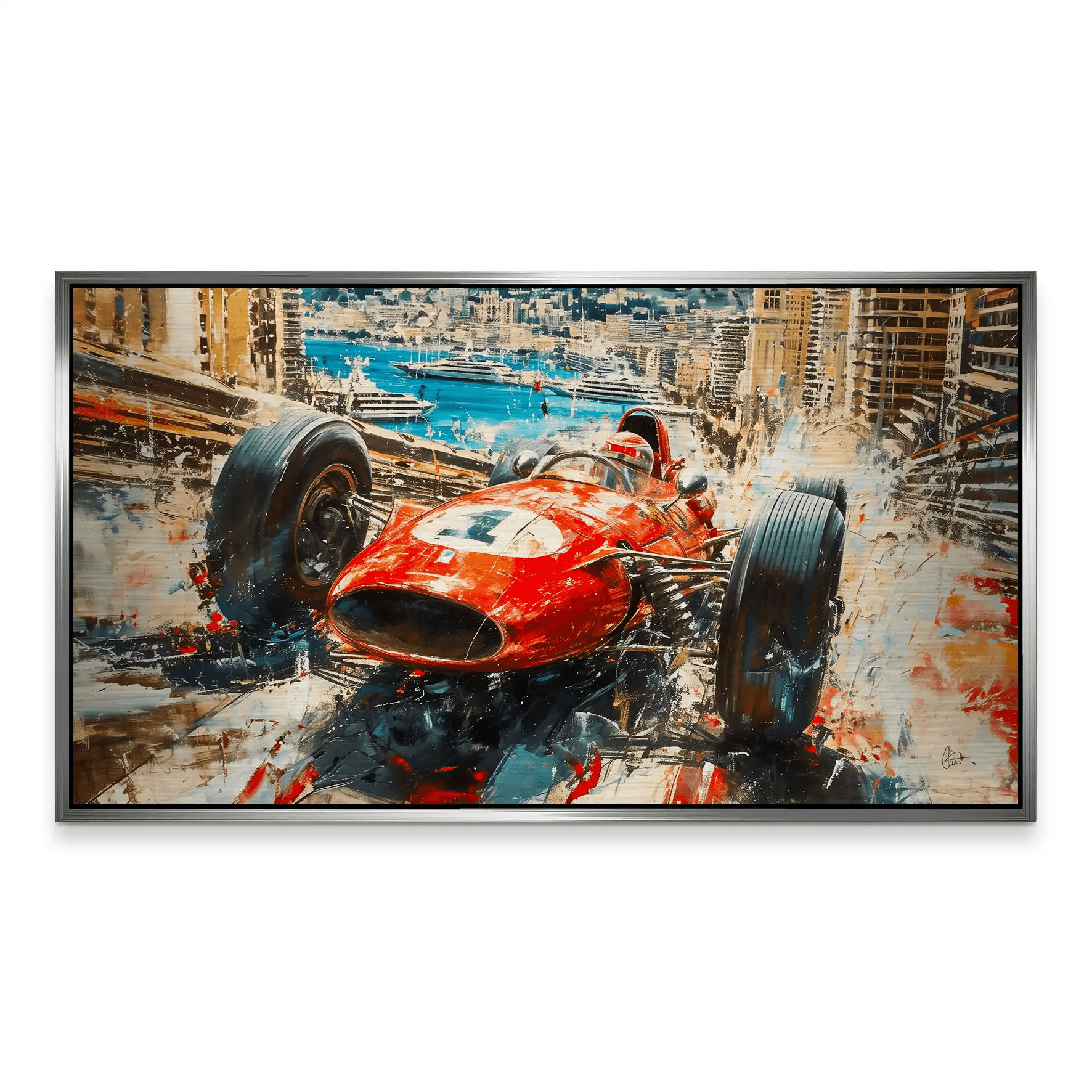 Monaco Formel 1 Retro Alu Gebürstet INGALERiE