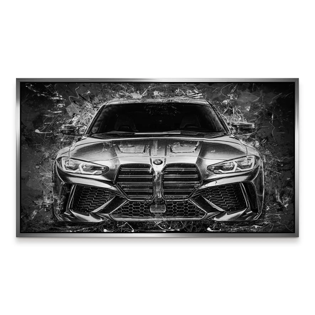 BMW M4 Abstrakt Black Style Alu Gebürstet INGALERIE