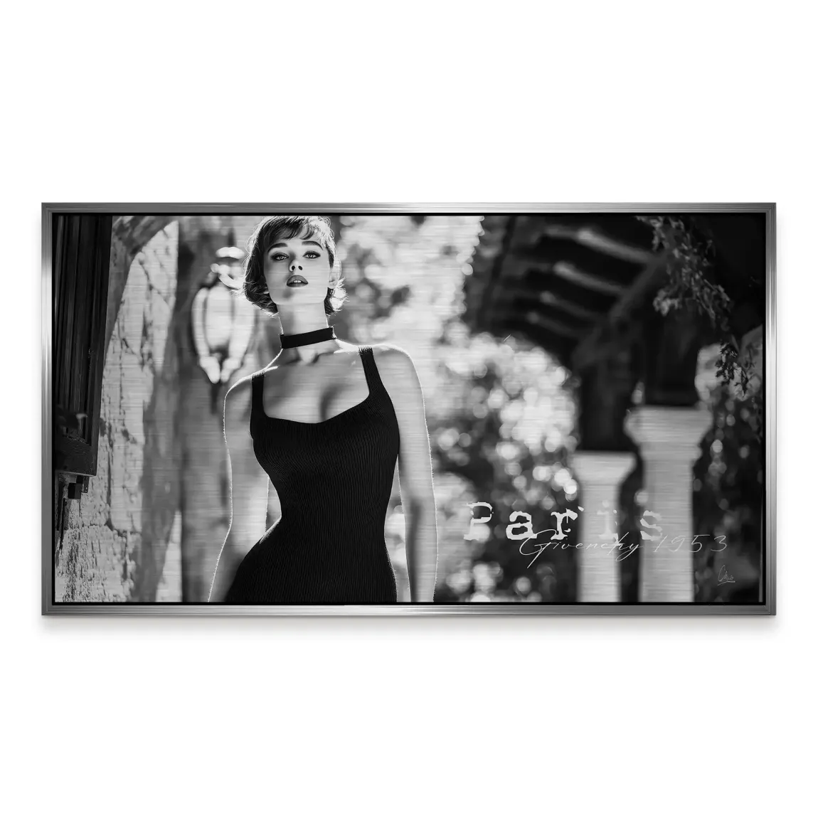 Audrey Hepburn Givenchy Alu Gebürstet