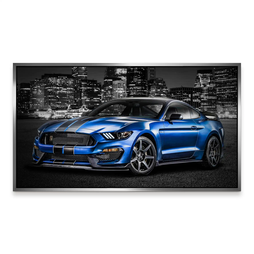 Ford Mustang Blue City Alu Gebürstet INGALERIE