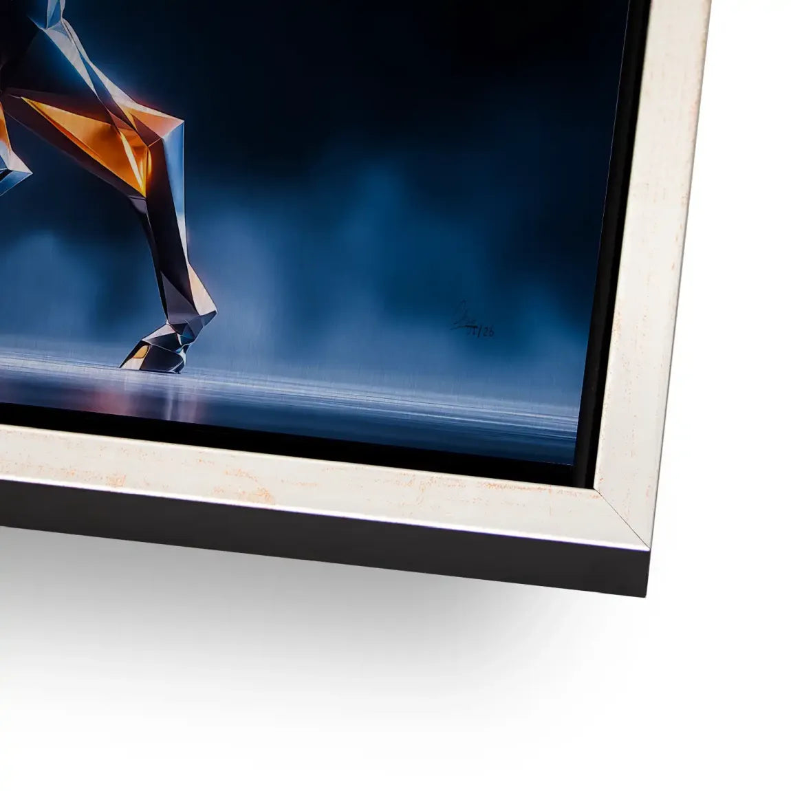 Kristall Hirsch Alu Gebürstet