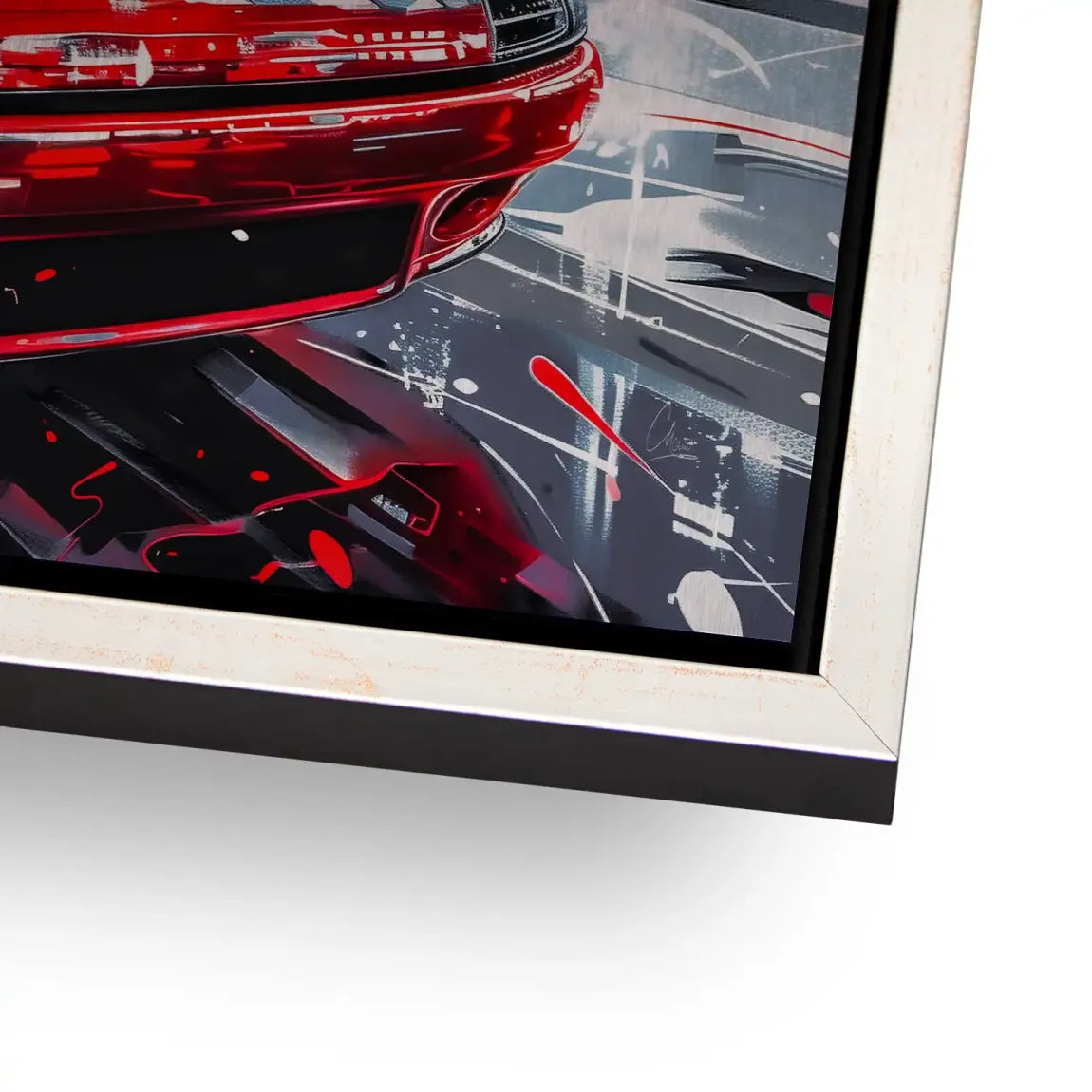 Porsche 911 Red City Alu Gebürstet