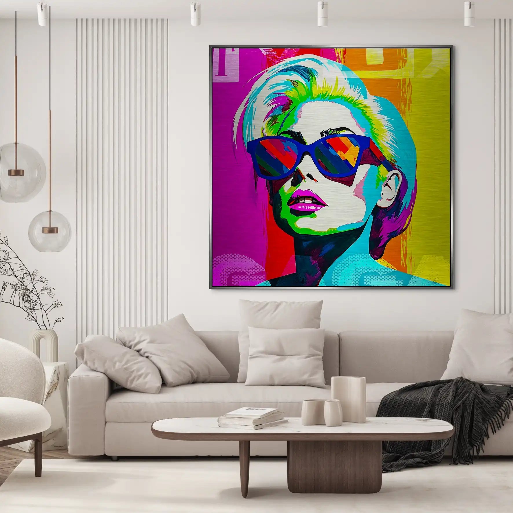 Lady G. Pop Art Alu Gebürstet INGALERIE