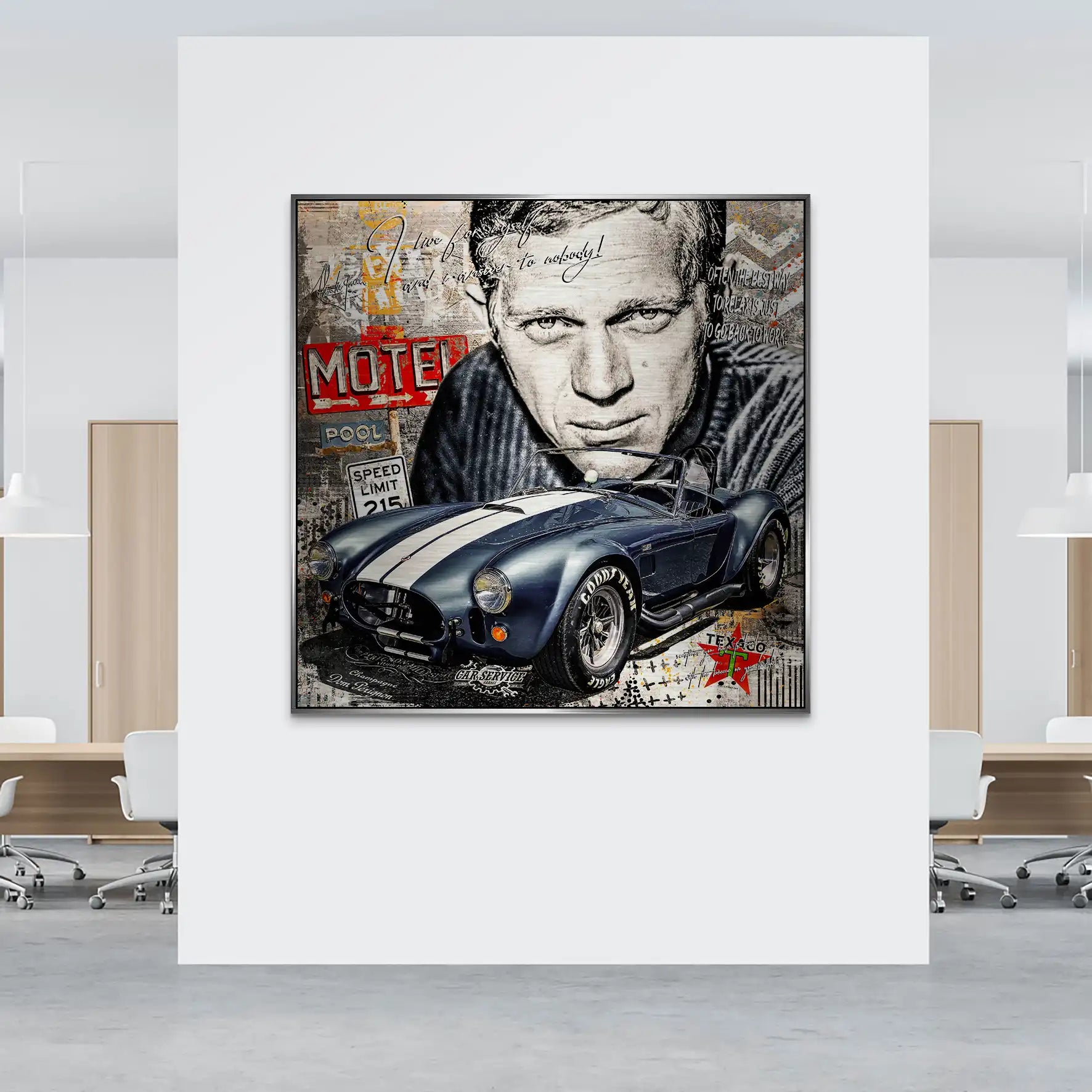 Steve AC Cobra Pop Art Alu Gebürstet INGALERIE