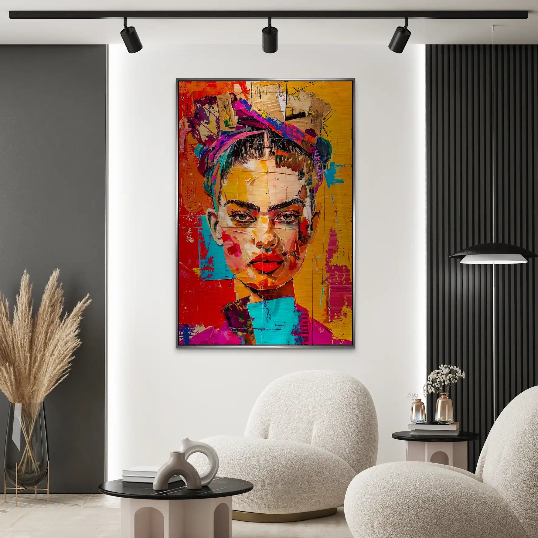 Frida Street Art Style AluDibond Gebürstet INGALERIE