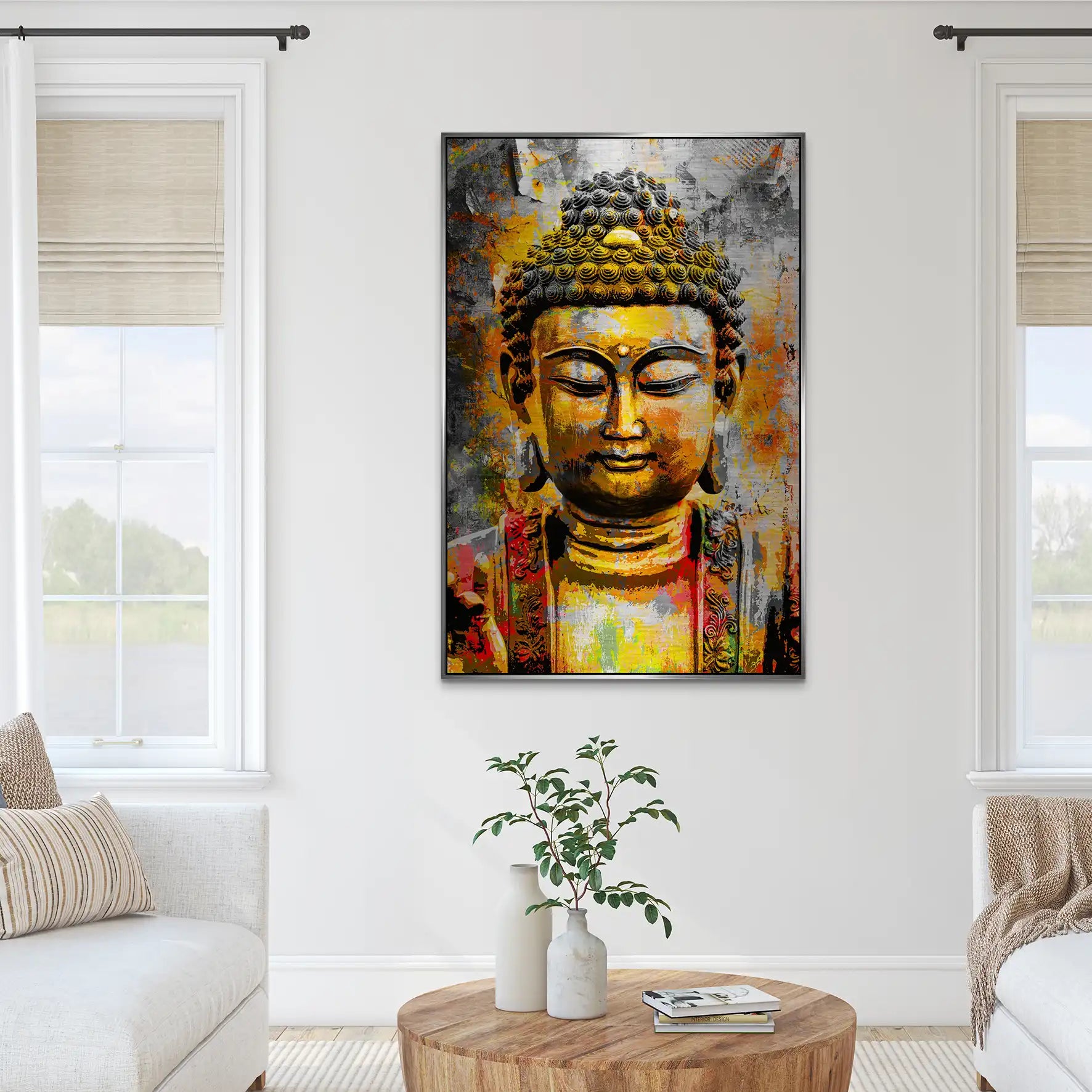 Buddha Boho Style AluDibond Gebürstet INGALERIE