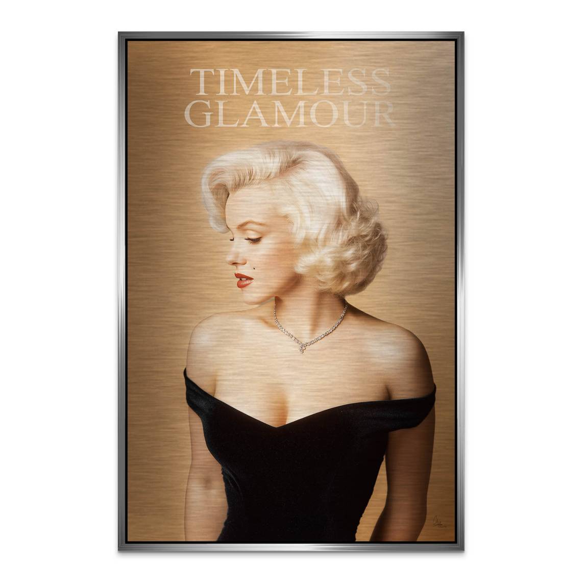 Marilyn Monroe Timeless Aluminiumbild gebürstet