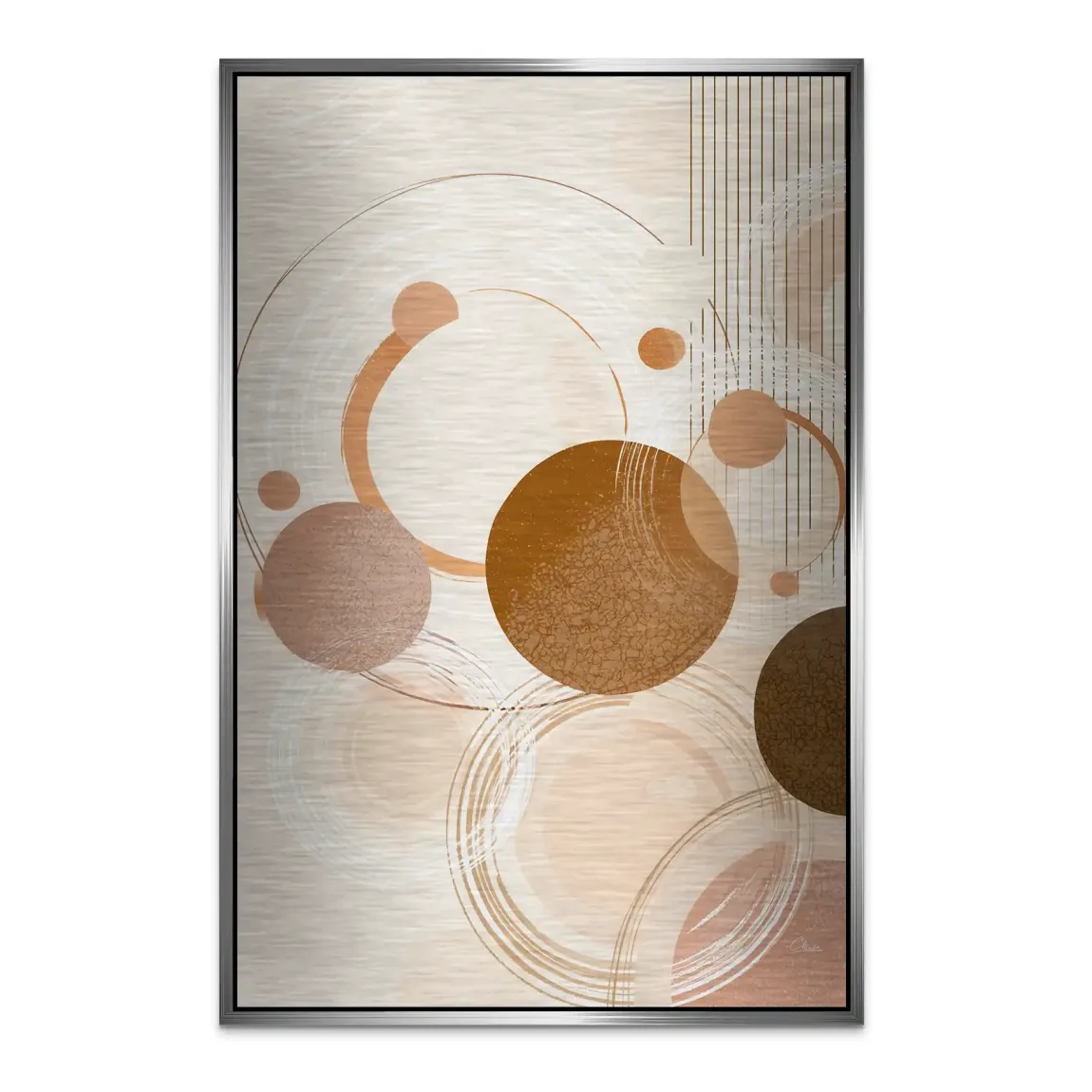 Circles of Timeless Alu Dibond Bild gebürstet INGALERIE