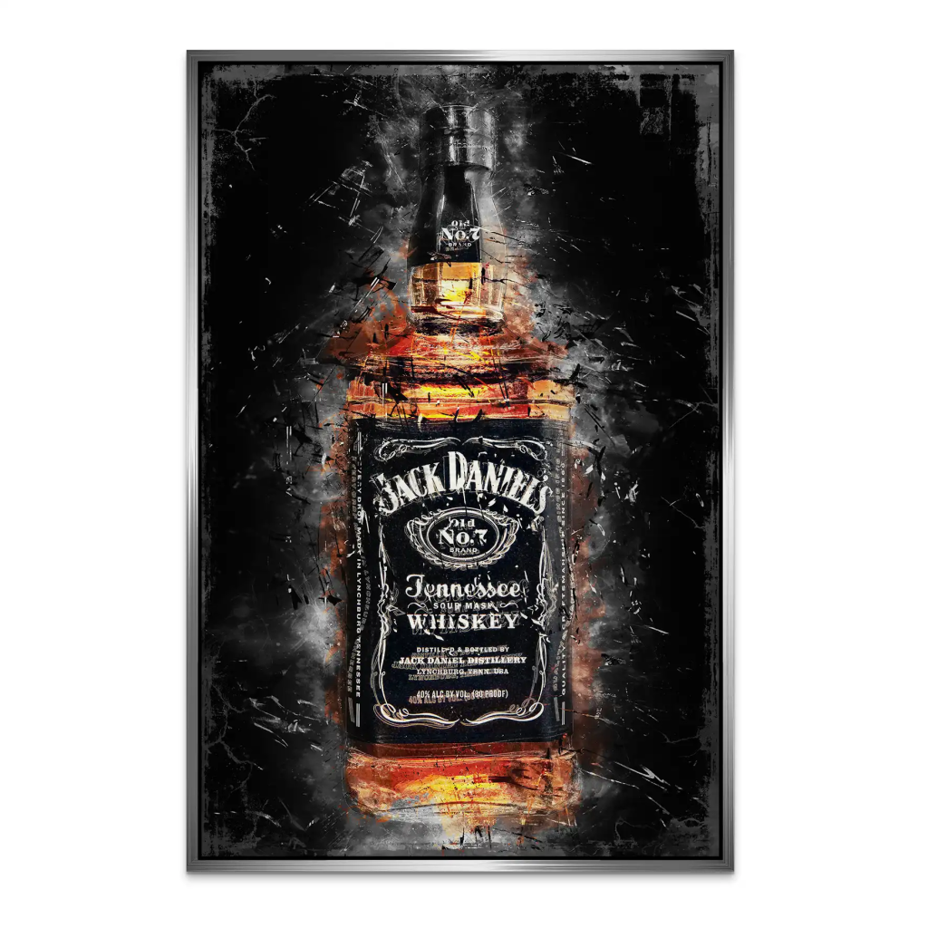 Jack Whisky Abstrakt AluDibond Gebürstet INGALERIE